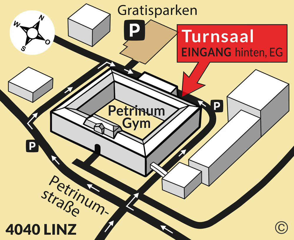 Anfahrtsplan - Japanische Schwertkampfkunst - Kenjutsu, Linz-Urfahr